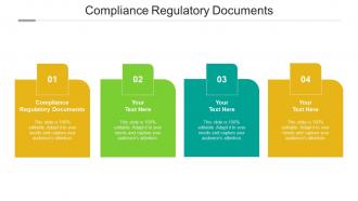 Compliance regulatory documents ppt powerpoint presentation show templates cpb