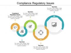 Compliance regulatory issues ppt powerpoint presentation summary example topics cpb