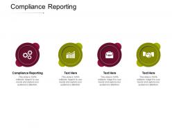 Compliance reporting ppt powerpoint presentation ideas brochure cpb