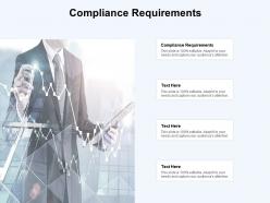 Compliance requirements ppt powerpoint presentation styles slide cpb