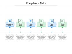 Compliance risks ppt powerpoint presentation infographic template portfolio cpb