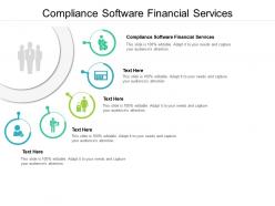 Compliance software financial services ppt powerpoint presentation pictures infographic template cpb