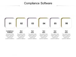 Compliance software ppt powerpoint presentation styles themes cpb