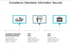 Compliance standards information security ppt powerpoint presentation outline cpb