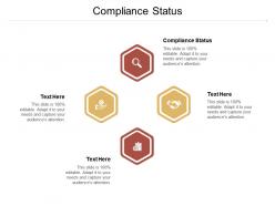 Compliance status ppt powerpoint presentation infographics gallery cpb
