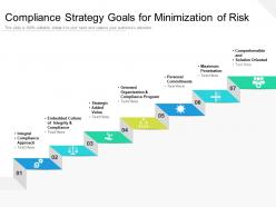 Compliance strategy goals for minimization of risk