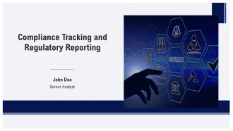 Compliance Tracking And Regulatory Reporting PPT Slides AT