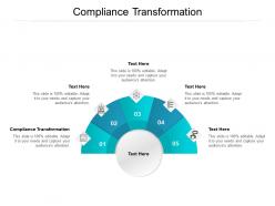 Compliance transformation ppt powerpoint presentation professional graphics cpb