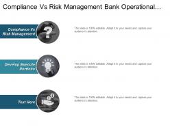 Compliance vs risk management bank operational risk management cpb