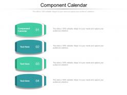 Component calendar ppt powerpoint presentation model graphics tutorials cpb