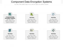 Component data encryption systems ppt powerpoint presentation infographics summary cpb
