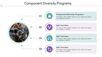 Component Diversity Programs Ppt Powerpoint Presentation Portfolio Infographic Template Cpb