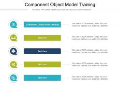Component object model training ppt powerpoint presentation file visual aids cpb