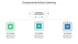 Components Active Listening Ppt Powerpoint Presentation Layouts Design Templates Cpb