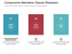 Components alternative dispute resolution ppt powerpoint presentation file topics cpb