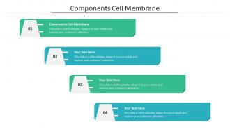 Components cell membrane ppt powerpoint presentation gallery show cpb