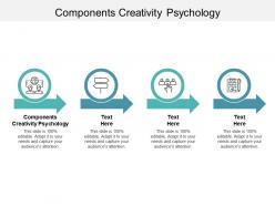 Components creativity psychology ppt powerpoint presentation show cpb