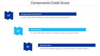 Components Credit Score Ppt Powerpoint Presentation Gallery Icons Cpb
