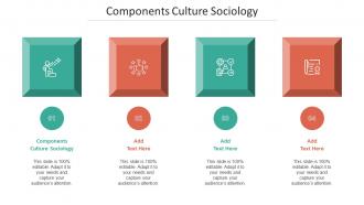 Components Culture Sociology Ppt Powerpoint Presentation Professional Design Cpb