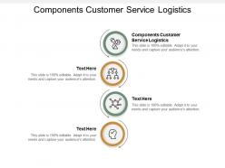 Components customer service logistics ppt powerpoint presentation layouts examples cpb