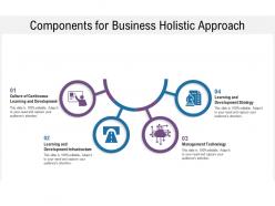 Components for business holistic approach