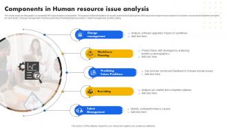 Components In Human Resource Issue Analysis