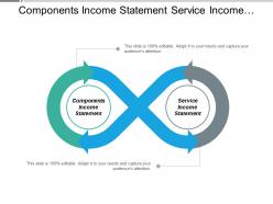 Components income statement service income statement captive strategy cpb