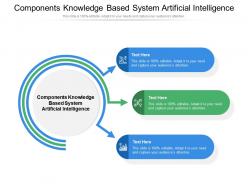 Components knowledge based system artificial intelligence ppt powerpoint presentation inspiration ideas cpb