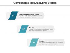 Components manufacturing system ppt powerpoint presentation portfolio display cpb