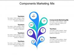 Components marketing mix ppt powerpoint presentation infographics background designs cpb
