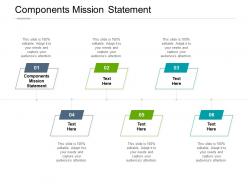 Components mission statement ppt powerpoint presentation infographic cpb