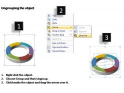 Components of a circular process editable powerpoint templates