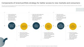 Components Of Brand Portfolio Strategy For Better Aligning Brand Portfolio Strategy With Business