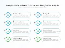 Components Of Business Economics Including Market Analysis