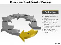 Components of circular process powerpoint slides templates