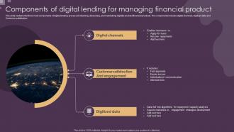 Components Of Digital Lending For Managing Financial Product