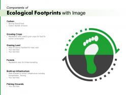 Components of ecological footprints with image