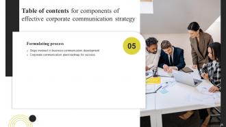 Components Of Effective Corporate Communication Strategy Powerpoint Presentation Slides Impactful Compatible