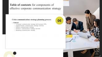 Components Of Effective Corporate Communication Strategy Powerpoint Presentation Slides Professional Compatible