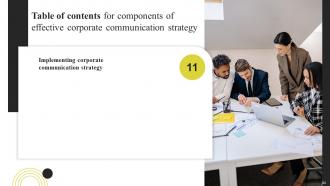 Components Of Effective Corporate Communication Strategy Powerpoint Presentation Slides Aesthatic Compatible