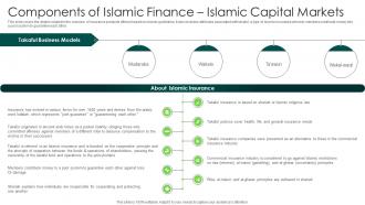 Components Of Finance Islamic Capital Markets In Depth Analysis Of Islamic Finance Fin SS V