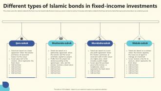Components Of Islamic Different Types Of Islamic Bonds In Fixed Income Investments FIN SS