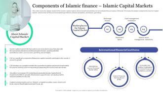 Components Of Islamic Finance Islamic Capital Markets Islamic Banking And Finance Fin SS V