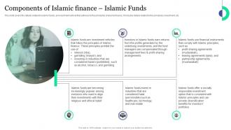 Components Of Islamic Finance Islamic Funds Islamic Banking And Finance Fin SS V
