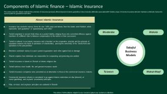 Components Of Islamic Finance Islamic Insurance A Complete Understanding Fin SS V