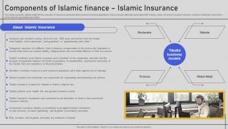 Components Of Islamic Finance Islamic Insurance Comprehensive Overview Fin SS V