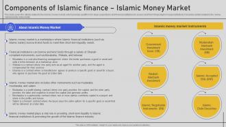 Components Of Islamic Finance Islamic Money Market Comprehensive Overview Fin SS V