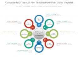 Components of the audit plan template powerpoint slides templates