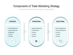 Components Of Trade Marketing Strategy