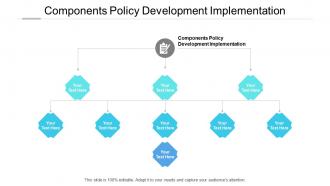 Components policy development implementation ppt powerpoint presentation gallery introduction cpb
